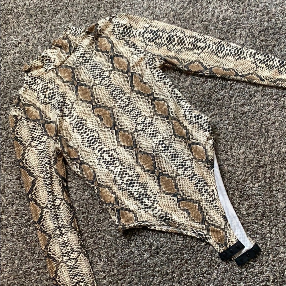 Medium snakeskin bodysuit
